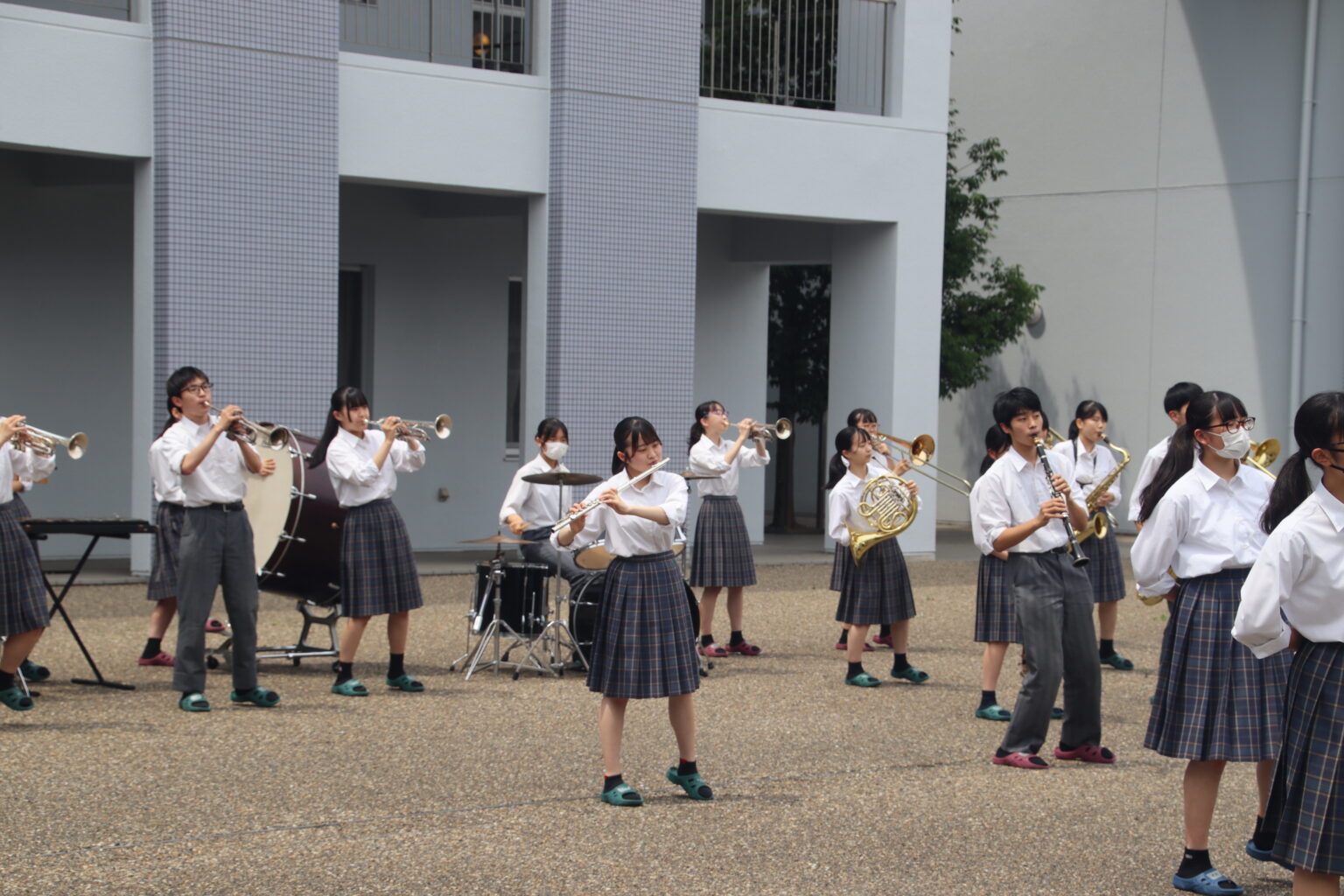 吹奏楽部&書道部 パフォーマンス♬ 前橋市立前橋高等学校